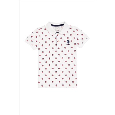 U.S. Polo Assn., Beyaz Erkek Çocuk T-Shirt
