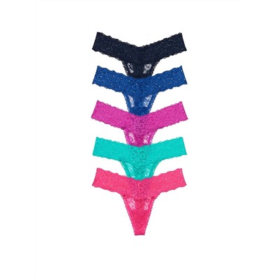 VICTORIA'S SECRET 5-Pack или 7-Pack Lace Thong Panties