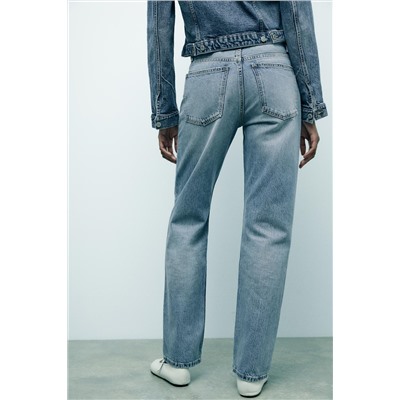 TRF STRAIGHT-LEG MID-RISE JEANS