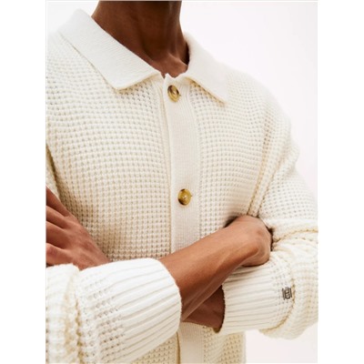 Relaxed Wool-Blend Cardigan