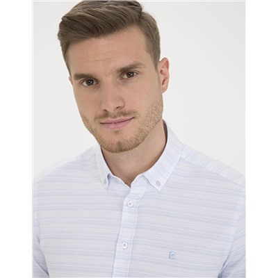 Açık Mavi Slim Fit Uzun Kollu Gömlek