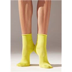 Kurze Socken mit weichem Rand und Glitzer