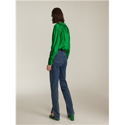 Jeans im Straight-Fit mit Saumschlitzen