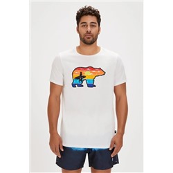 Bad Bear, GLEEN T-SHIRT OFF-WHITE Erkek Tişört Beyaz S-XXL