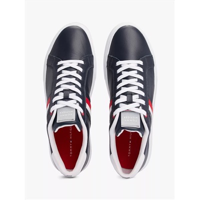Stripe Leather Cupsole Sneaker
