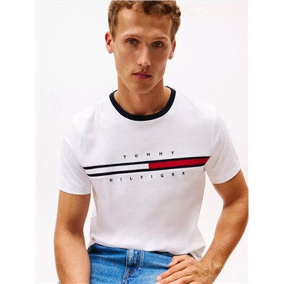 Embroidered Flag Logo T-Shirt