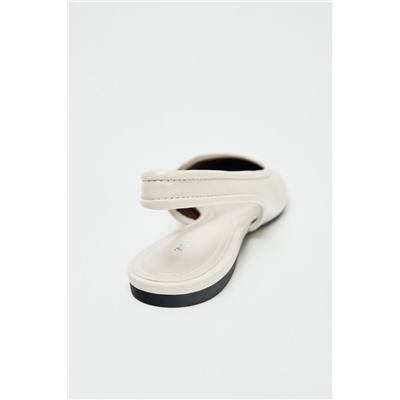 LEATHER SLINGBACK BALLERINAS