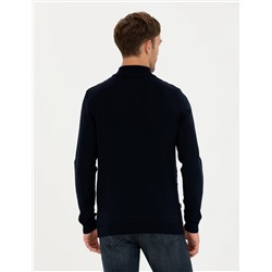 Lacivert Slim Fit Kazak