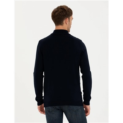 Lacivert Slim Fit Kazak