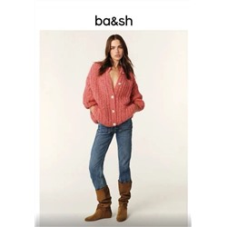 Свободный повседневный вязаный кардиган ba&sh