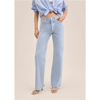 Vaqueros wideleg tiro alto -  Mujer | MANGO OUTLET Melilla