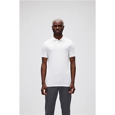 Bad Bear Pure Off-white Beyaz Polo Yaka Erkek T-shirt 21.01.07.043-C04