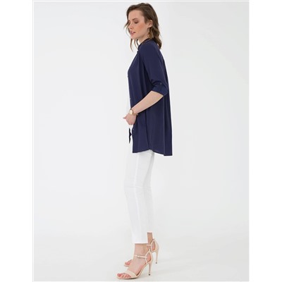 Lacivert Comfort Fit Uzun Kollu Gömlek
