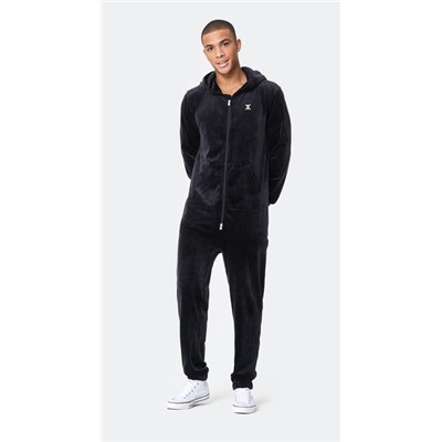 ORIGINAL VELVET JUMPSUIT BLACK