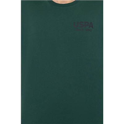 Erkek Yeşil Bisiklet Yaka Sweatshirt