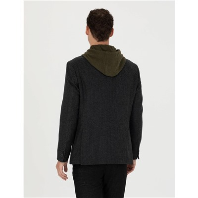 Antrasit Slim Fit Ceket