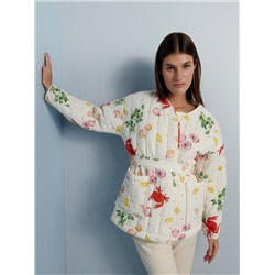 PREMIUM Steppjacke mit originellem Druck