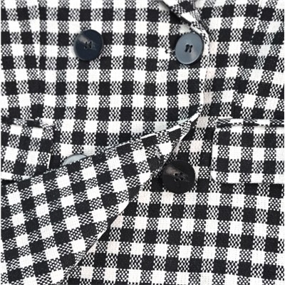 Тканый блейзер в контрастную клетку