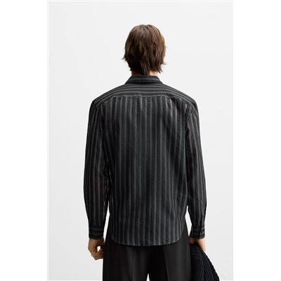 CAMISA SEMITRANSPARENTE RAYAS