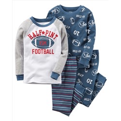 4-Piece Snug Fit Cotton PJs