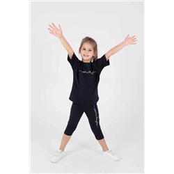 AHENGİM Kids Kız Çocuk Positive Thoughsb Baskılı Takım Ak2227 1-2-10001158