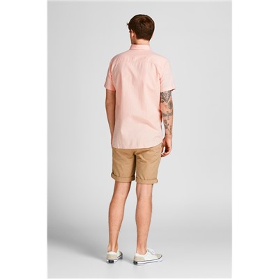 Camisa de lino Rosa jaspeado