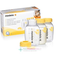 Medela Biberons pour Lait Maternel - Lot de 3x150 ml
