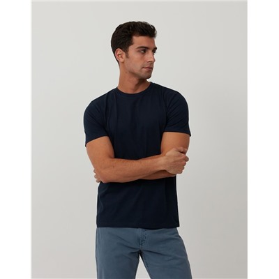 Camiseta Básica, Azul Oscuro