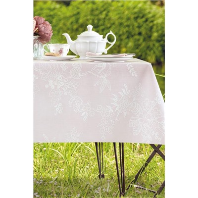 Jannie Pvc Masa Örtüsü - Pudra - 140x140 cm