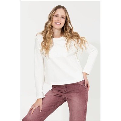Kadın Ekru Sweatshirt