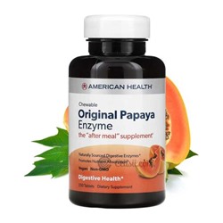 Оригинальный фермент папайи, пищевая добавка, American Health, 250 таблеток