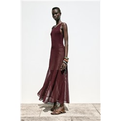 RIB KNIT LONG DRESS