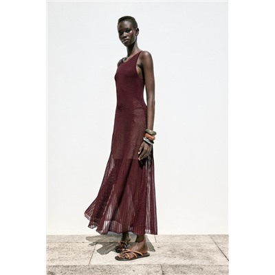 RIB KNIT LONG DRESS