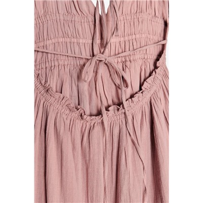 GAUZE MIDI DRESS