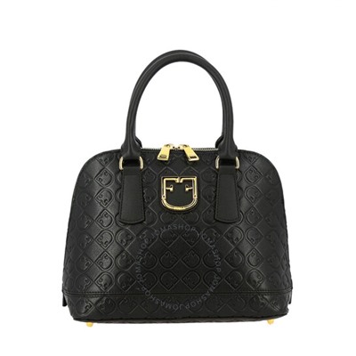 FURLANero Fantastica S Dome Leather Satchel