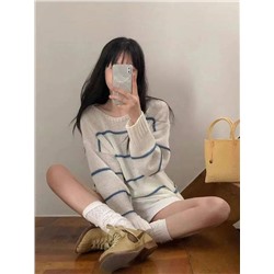 Свитер с рельефной вязкой   Moo*n & Madiso*n