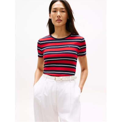 Stripe Crewneck T-Shirt