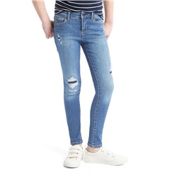 High stretch destructed super skinny jeans