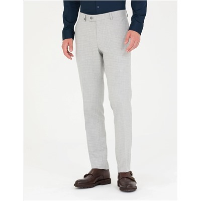 Gri Slim Fit Kumaş Pantolon