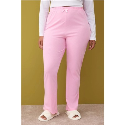 Pembe-Çok Renkli 2'li Paket Örme Pijama Altı TBBAW26IA00003