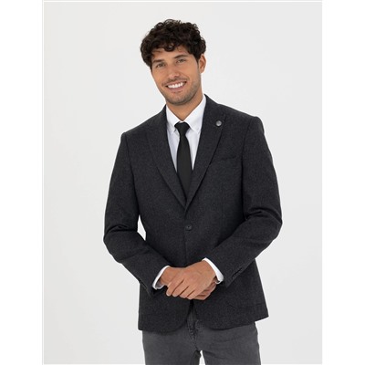 Antrasit Slim Fit Ceket