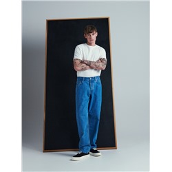 Jeans im Baggy-Fit mit weitem Bein