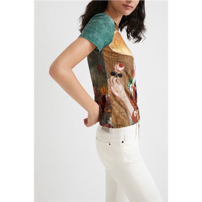 Camiseta retrato obra de arte