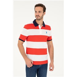 Erkek Regular Fit Polo Yaka Kırmızı Tişört