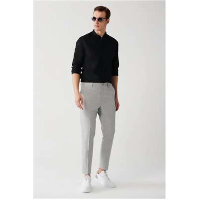 Avva Erkek Gri Esnek Beli Lastikli Lightweight Relaxed Fit Rahat Kesim Pantolon A31y3205 A31Y3205