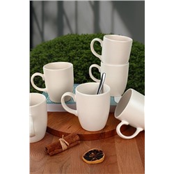 Keramika Mat Beyaz Bulut Kupa 9 Cm 6 Adet ST101206F022A0000000AET900