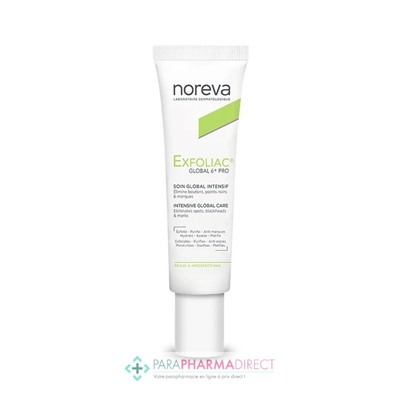 Noreva Exfoliac Global 6+ PRO Soin Global Intensif Peaux à Imperfections 30ml