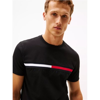 Embroidered Flag Logo T-Shirt