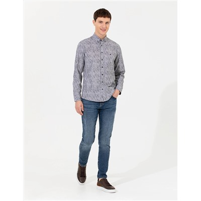 Siyah Slim Fit Uzun Kollu Gömlek