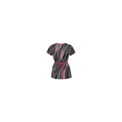 UA Floral Waterfall Black Print Scrub Top